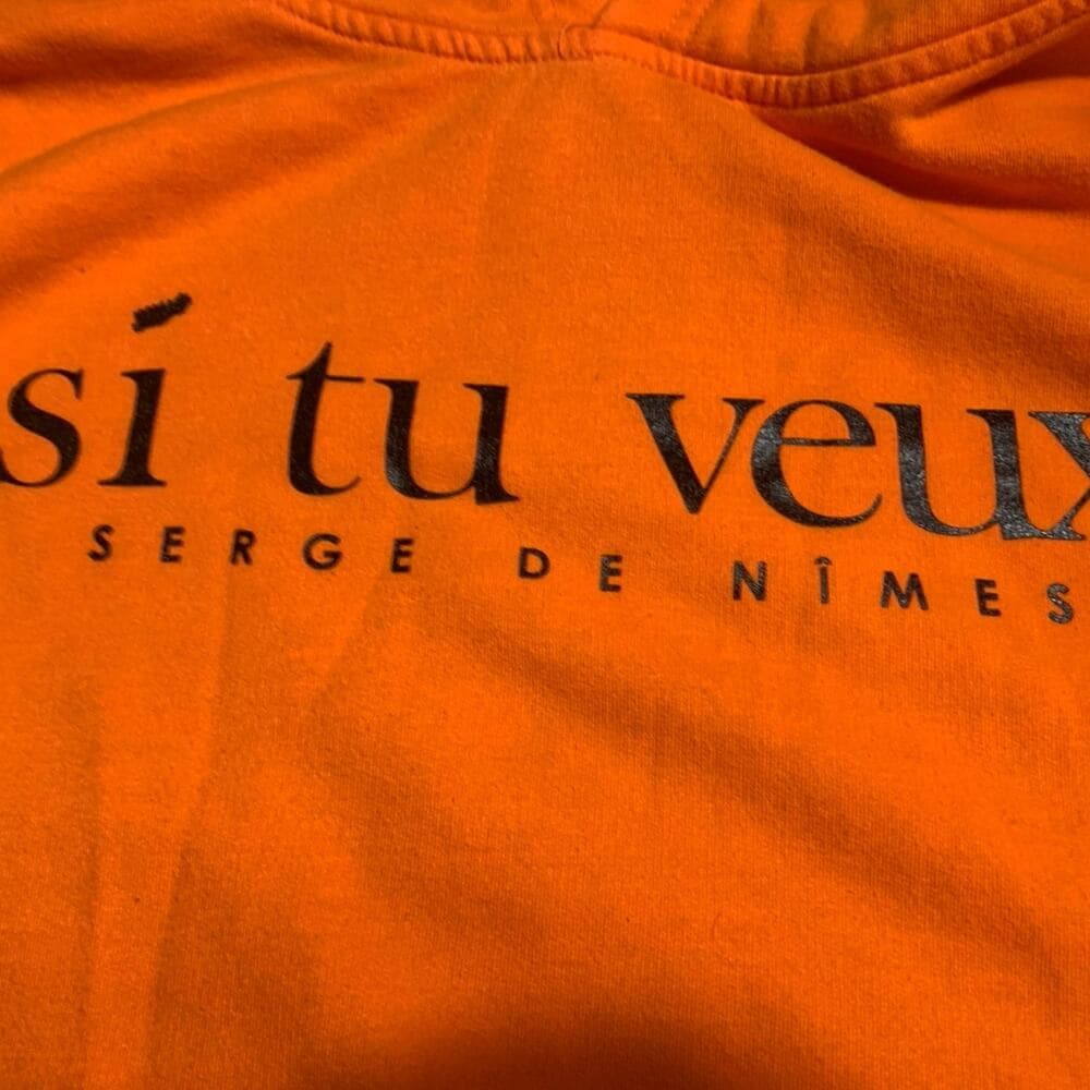 Si tu veux men’s Hoodie size 2XL