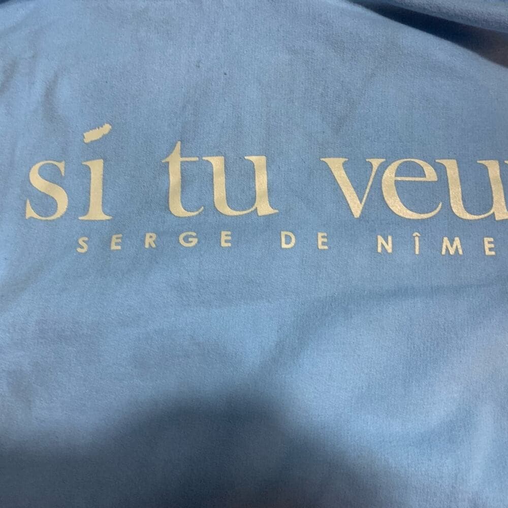 Si tu veux men’s hoodie size 2XL