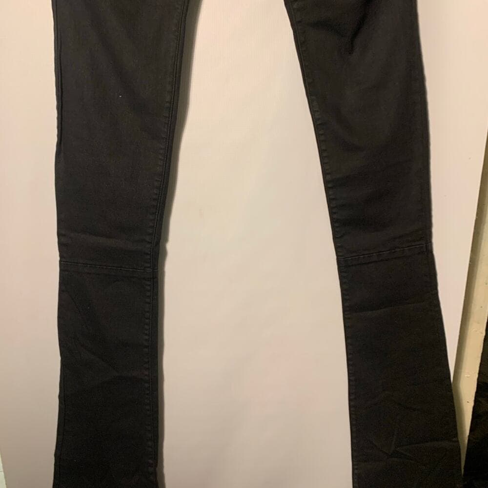 Si Tu Veux Superstack Black Mens Jeans Size 40