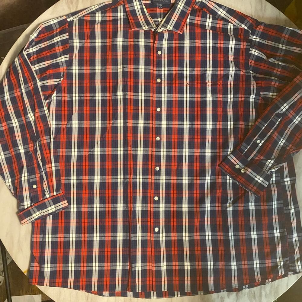 Plaid Tommy Hilfiger Button Down 2XL L