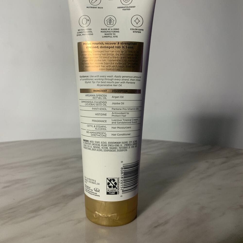 Pantene Regenerative Oil Blend 1 Minute Miracle Conditioner 10.9 OZ