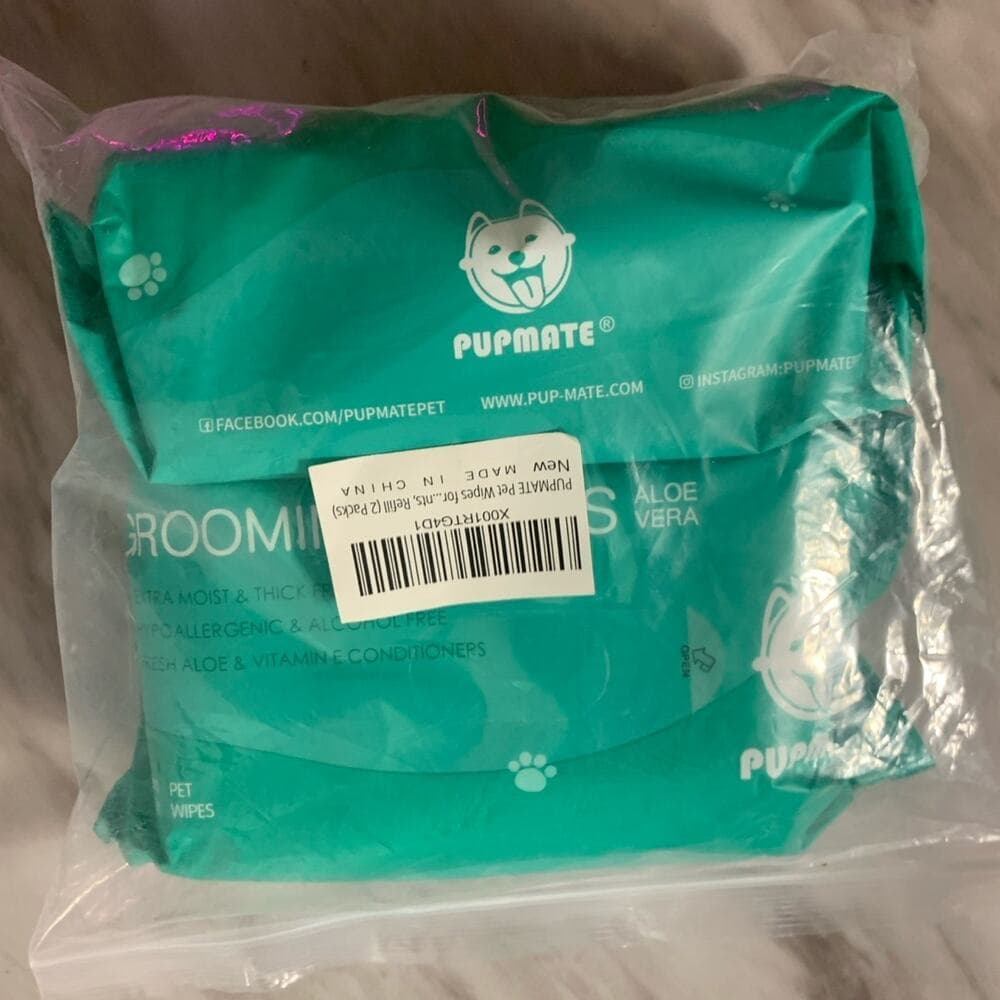 2 Pack Pets Grooming Wipes