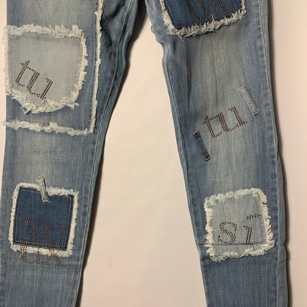 Si Tu Veux Superstack Indigo Wash Mens Jeans Size 34