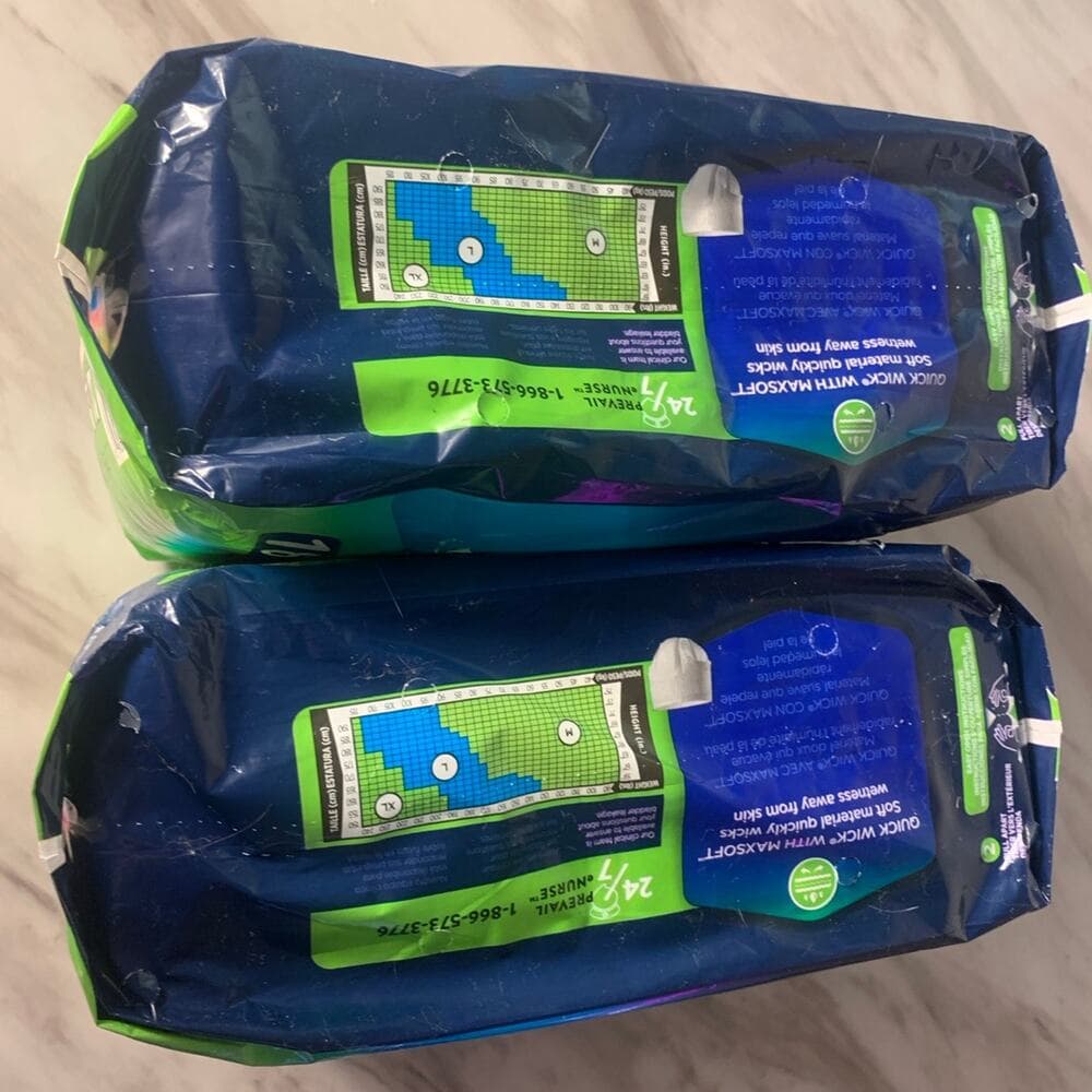 2 packs of Prevail Per-fit 18 count