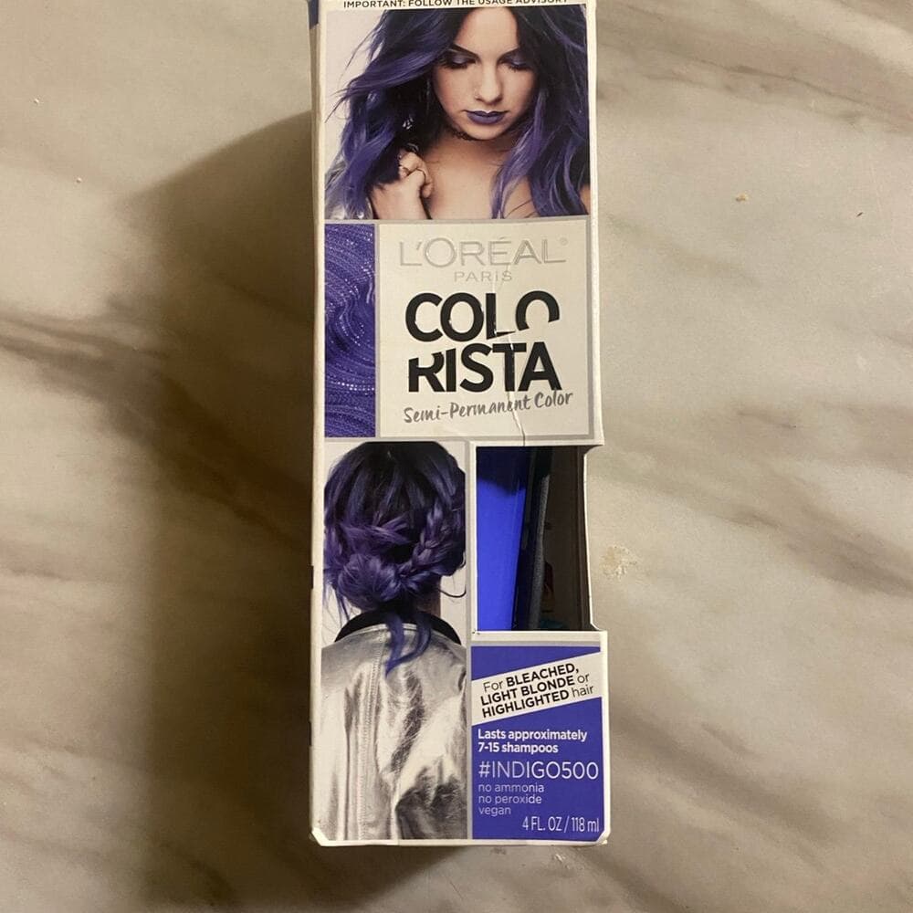 L'Oreal Paris Colorista Semi-Permanent for Light Blonde or Bleached Hair, #Indig