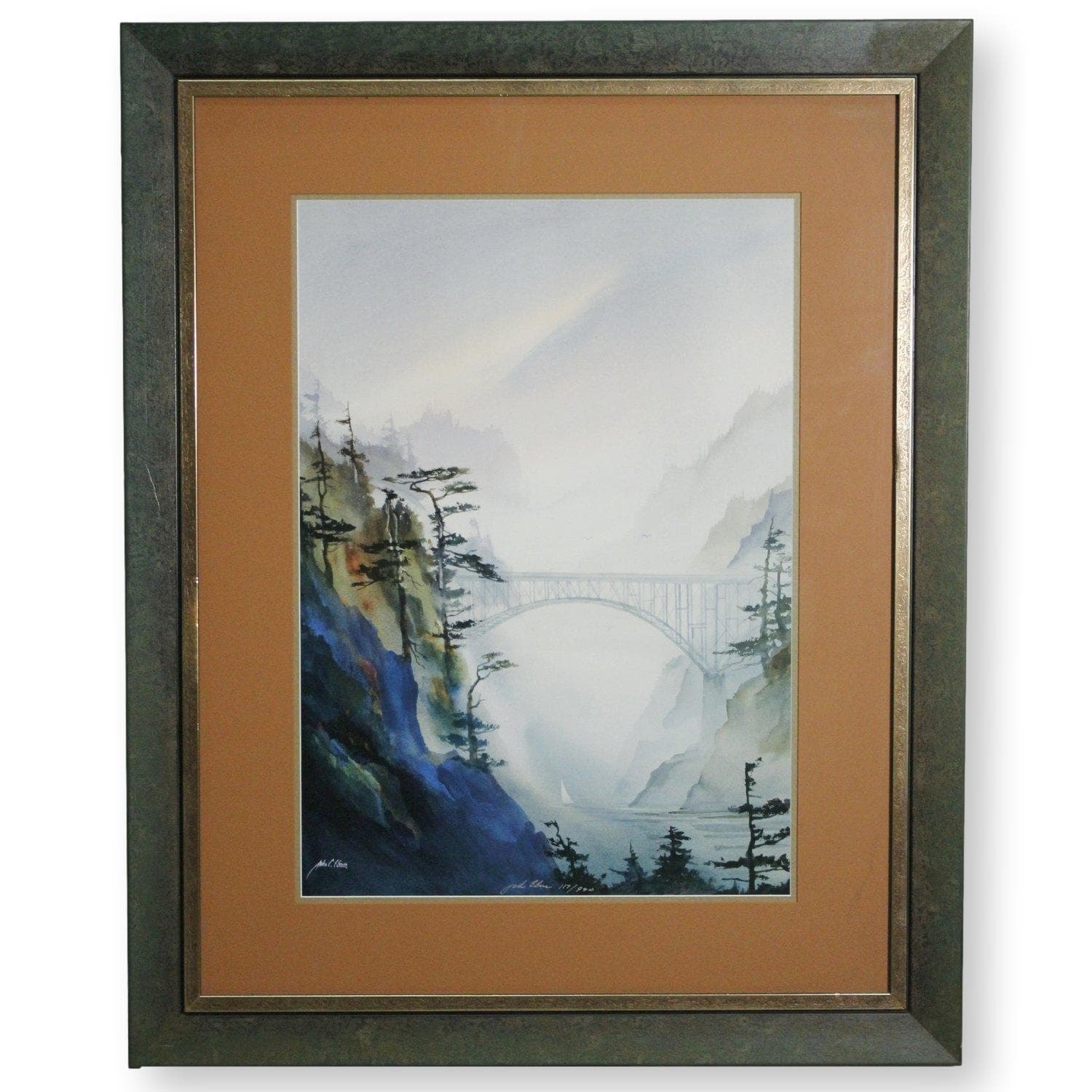 Limited Edition Artwork "Sailing into Deception Pass" by John Ebner