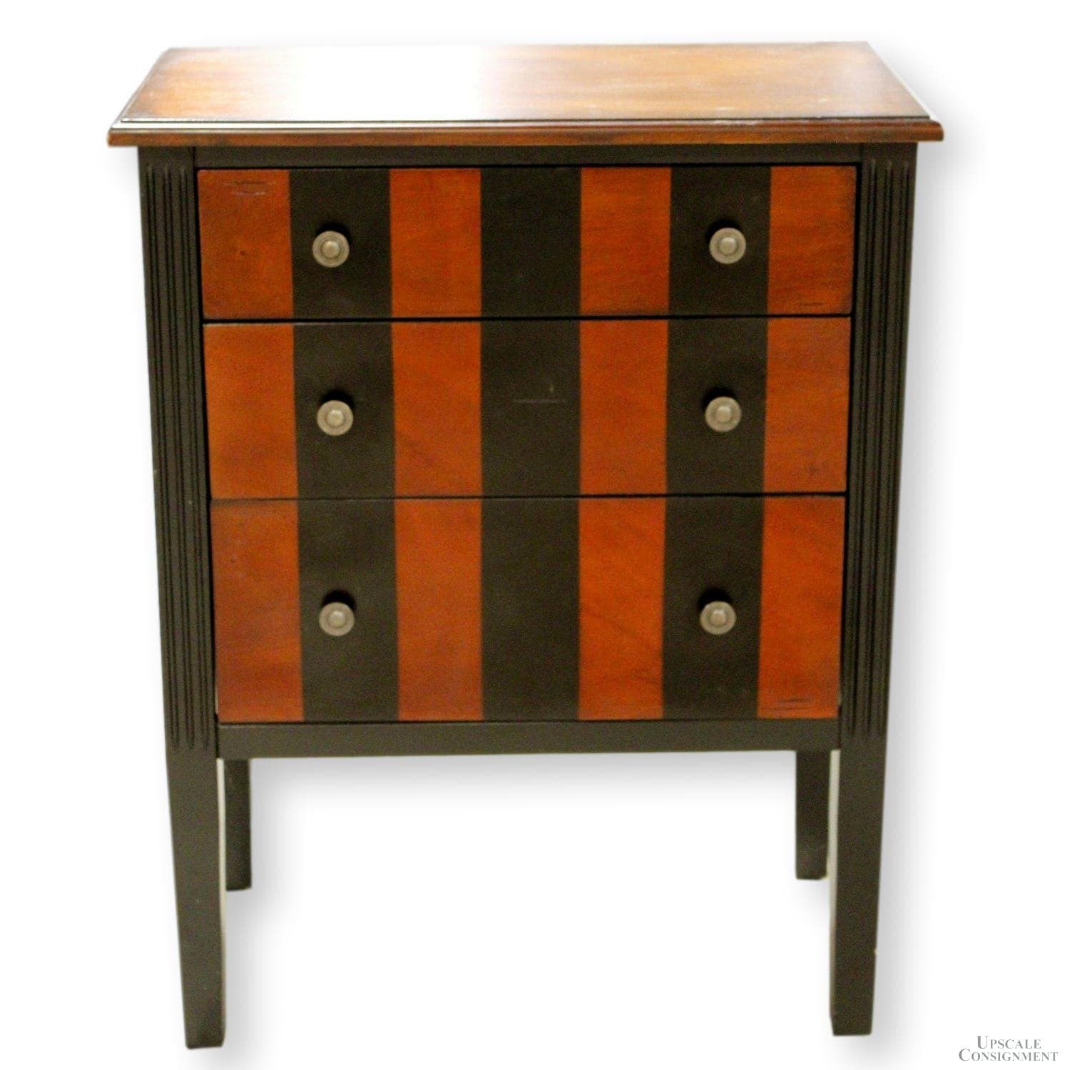 Pier 1 Striped 3 Drawer Chest of Drawers - Two-Tone