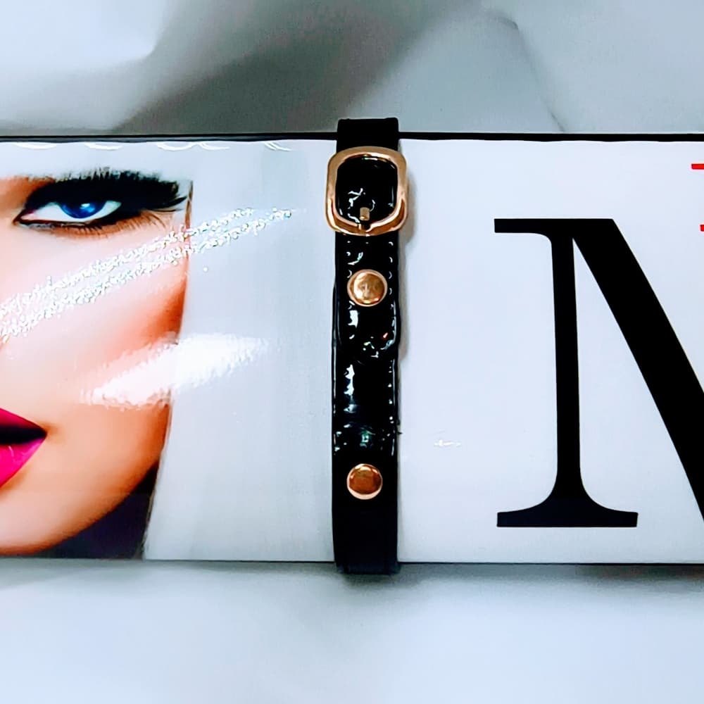 Unbranded Chic Clutch Magazine Cover Design in Black, White, & Gold