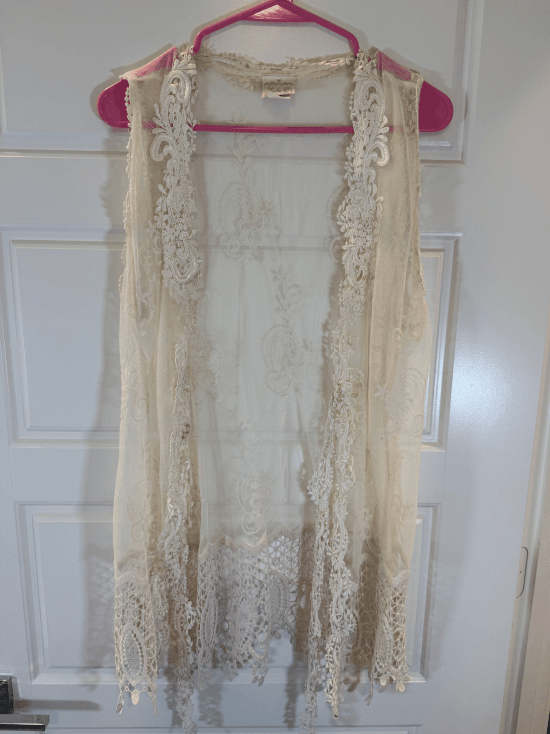 Jodie B Ivory Lace Cardigan