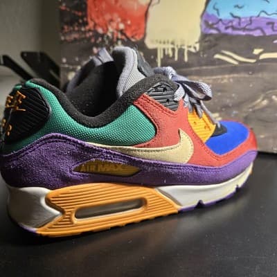 Nike Air Max 90 Sneakers Size 6 Viotech Multi-Color Running Shoes CD0917-600