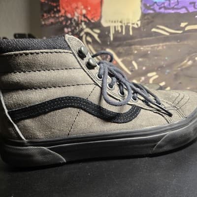 Vans Sk8-Hi MTE Sneaker Shoes Mens 5.5 Womens 7 Old Skool Denim Gray 721454