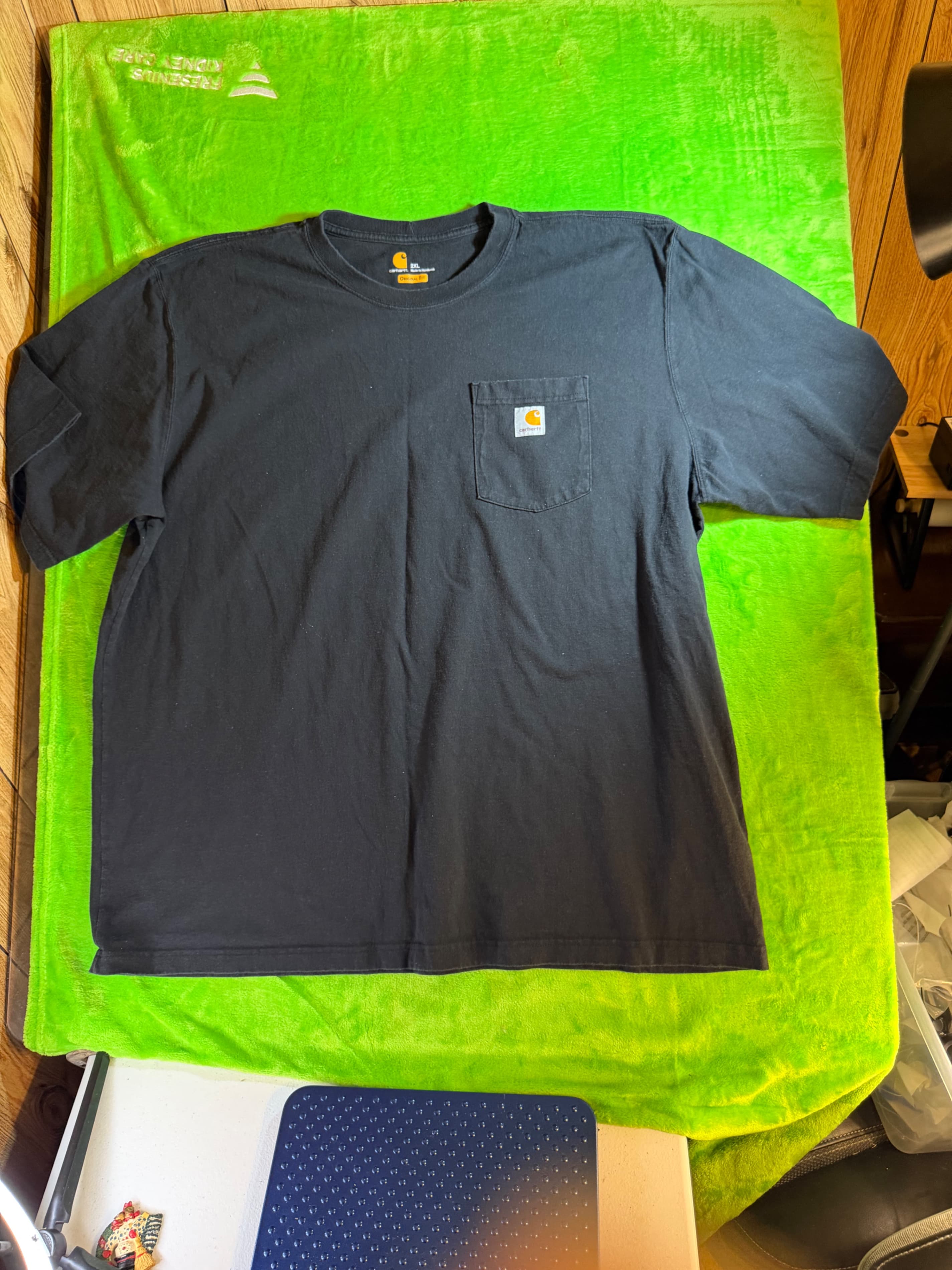 Carhartt Black Pocket T-Shirt Size XXL