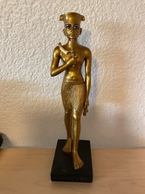 Amon-Ra Ancient Egyptian King Of Gods Altar Statue Museum Replica