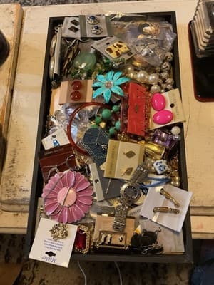 3 Pounds Vintage New Old Stock Jewelry Wearable And/or Resale Or Crafts