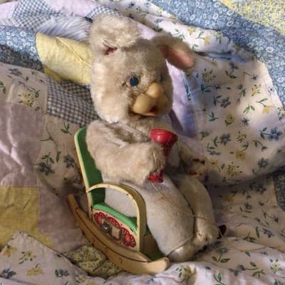 1950’s Tin Toy Telephone Bear