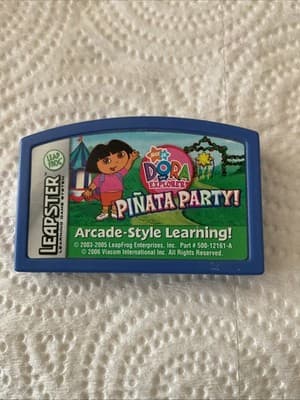 VGC Leapster Nick Jr Dora the Explorer Pinata Party learning game cartridge
