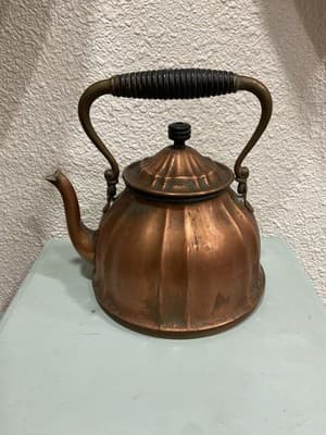 Antique 1800’s Rare German Copper Tea Kettle