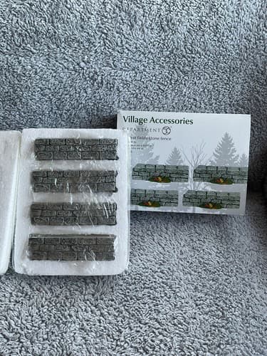 NIB Department 56 Harvest Fields Stone Fence #4047611