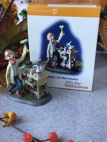 Department 56 Halloween Dr. Lunatic The Mad Scientist Accessory NEW!