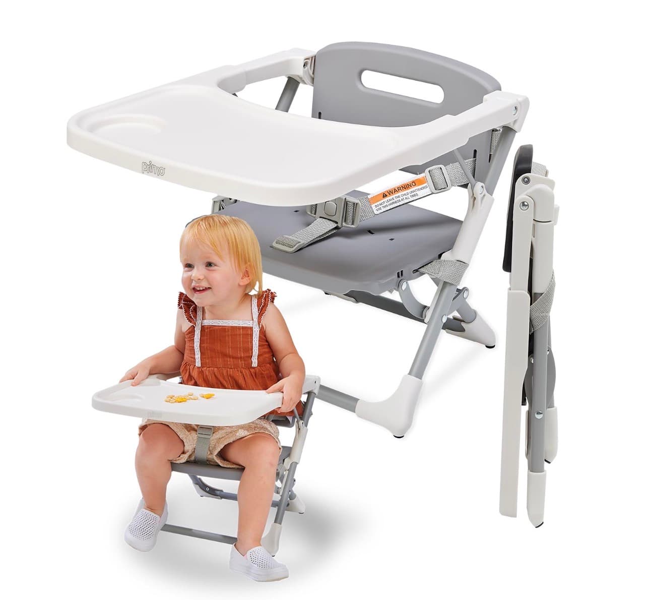 Primo Folding Booster Seat with Tray for Indoor/Outdoor Use
