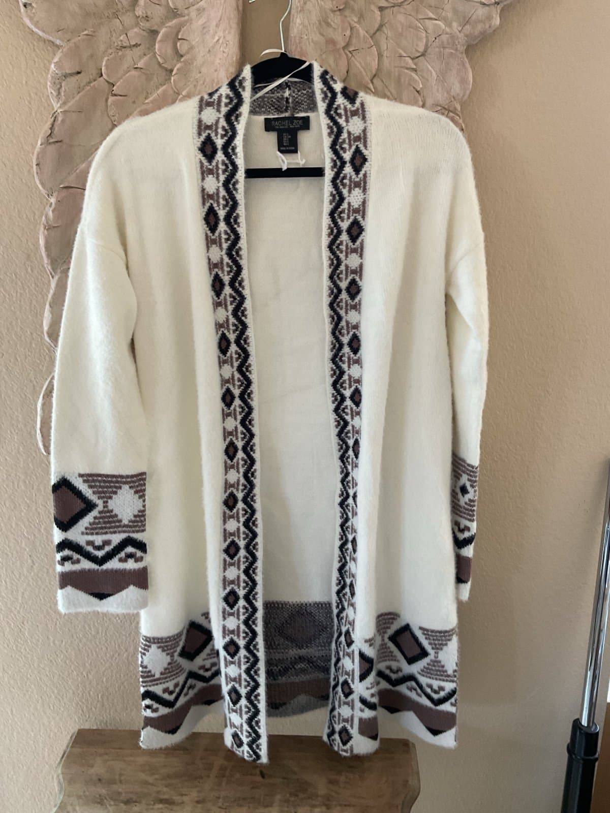 Beautiful Rachel Zoe Long Cardigan Sweater Soft and Warm Size S