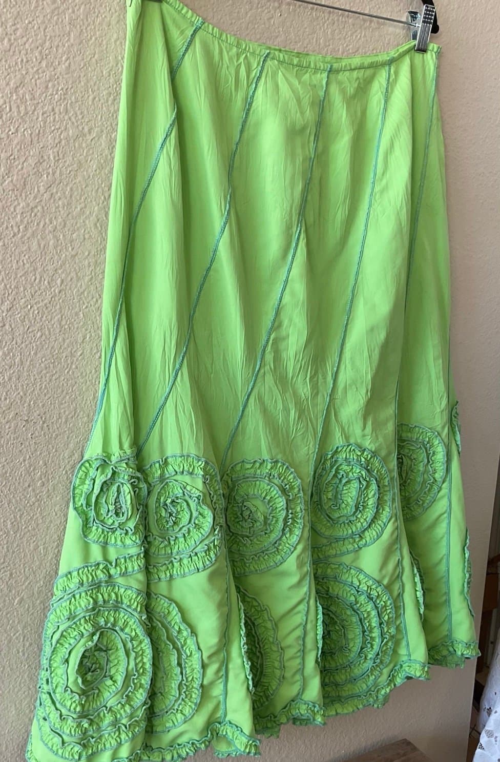 Vintage Alberto Makali Neon Green Skirt