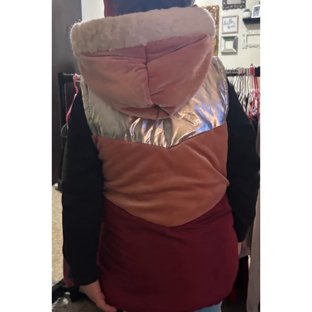 Satin Flowers Vest