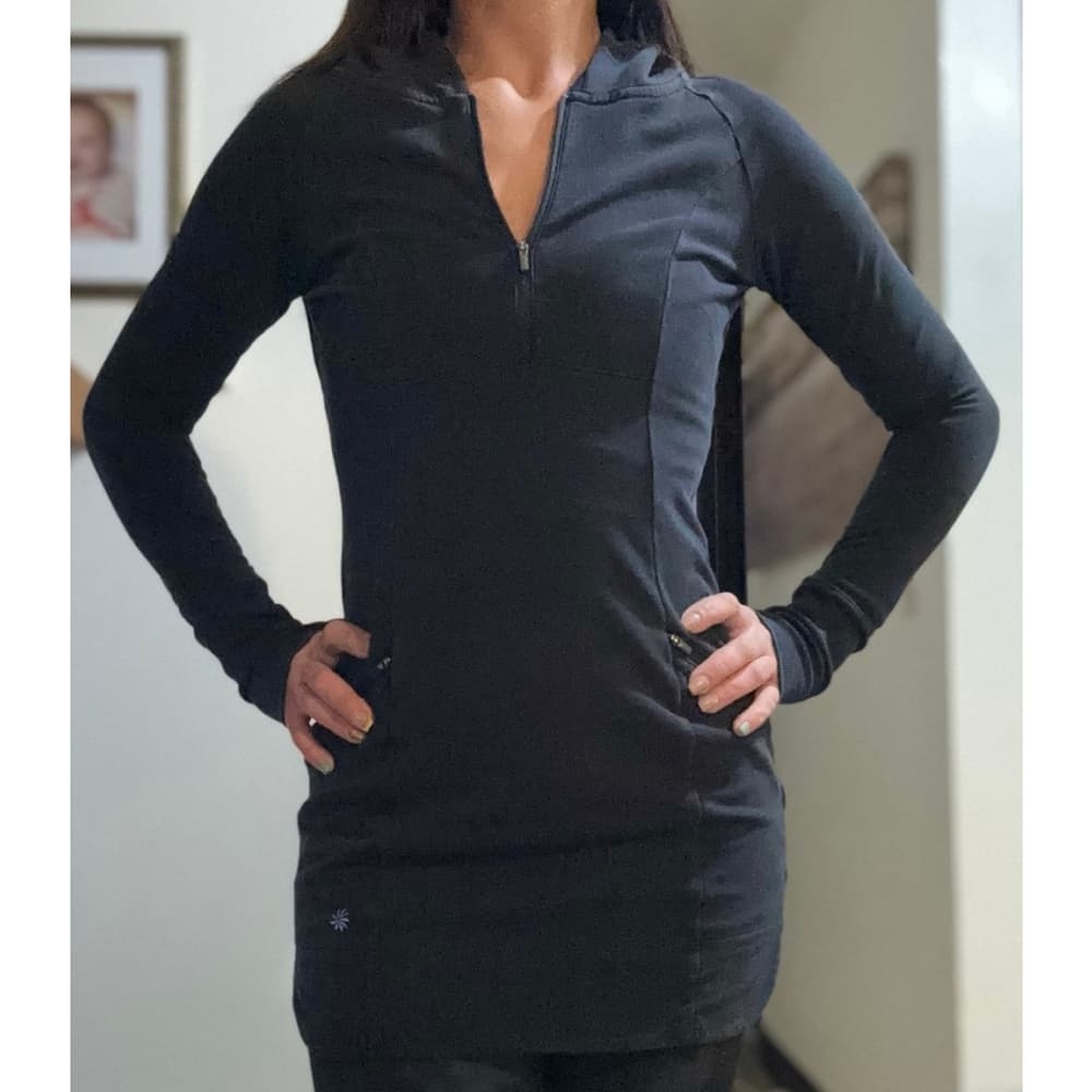 Athleta Hoodie Dress Black