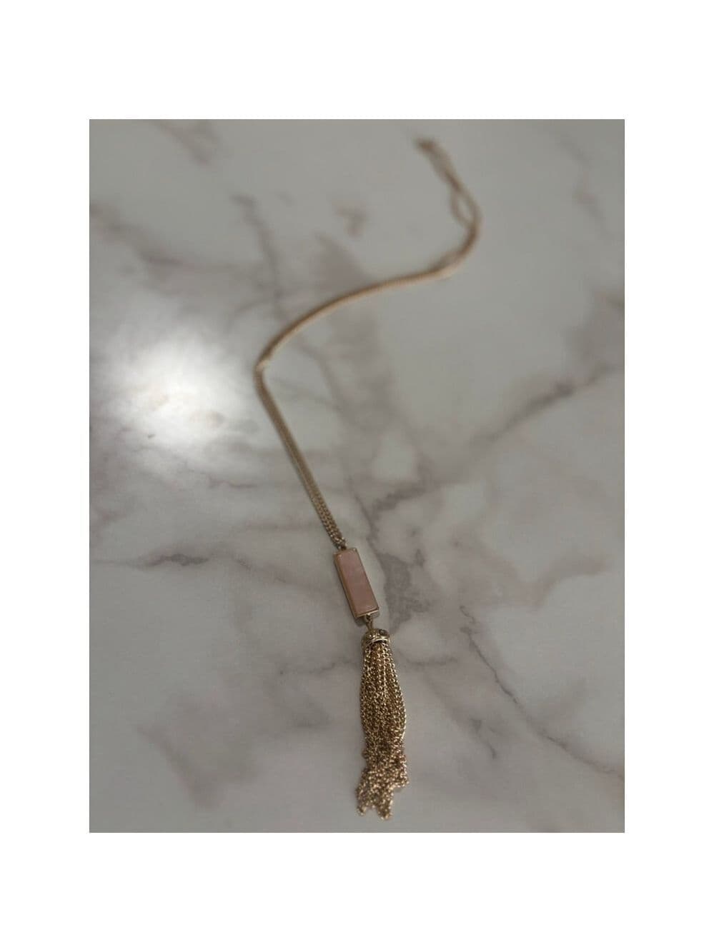 Pink pendant necklace