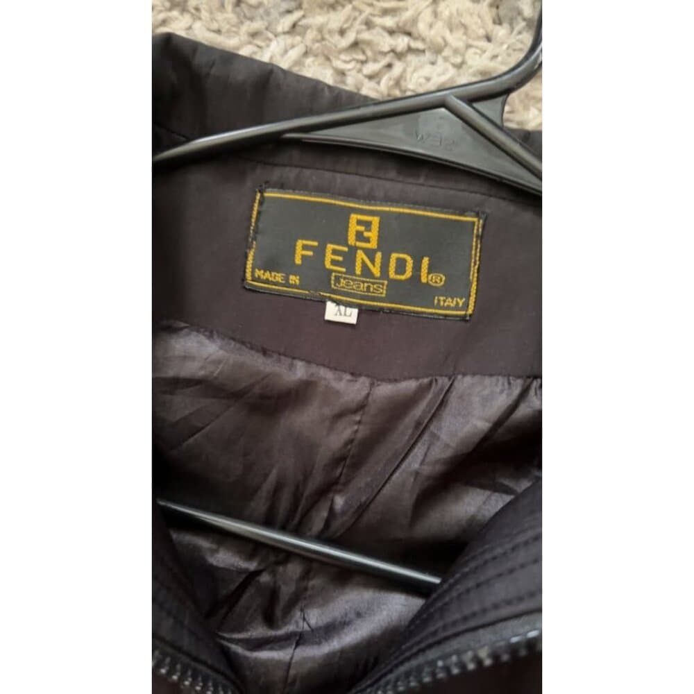 Vtg Fendi fancy black lightweight jacket