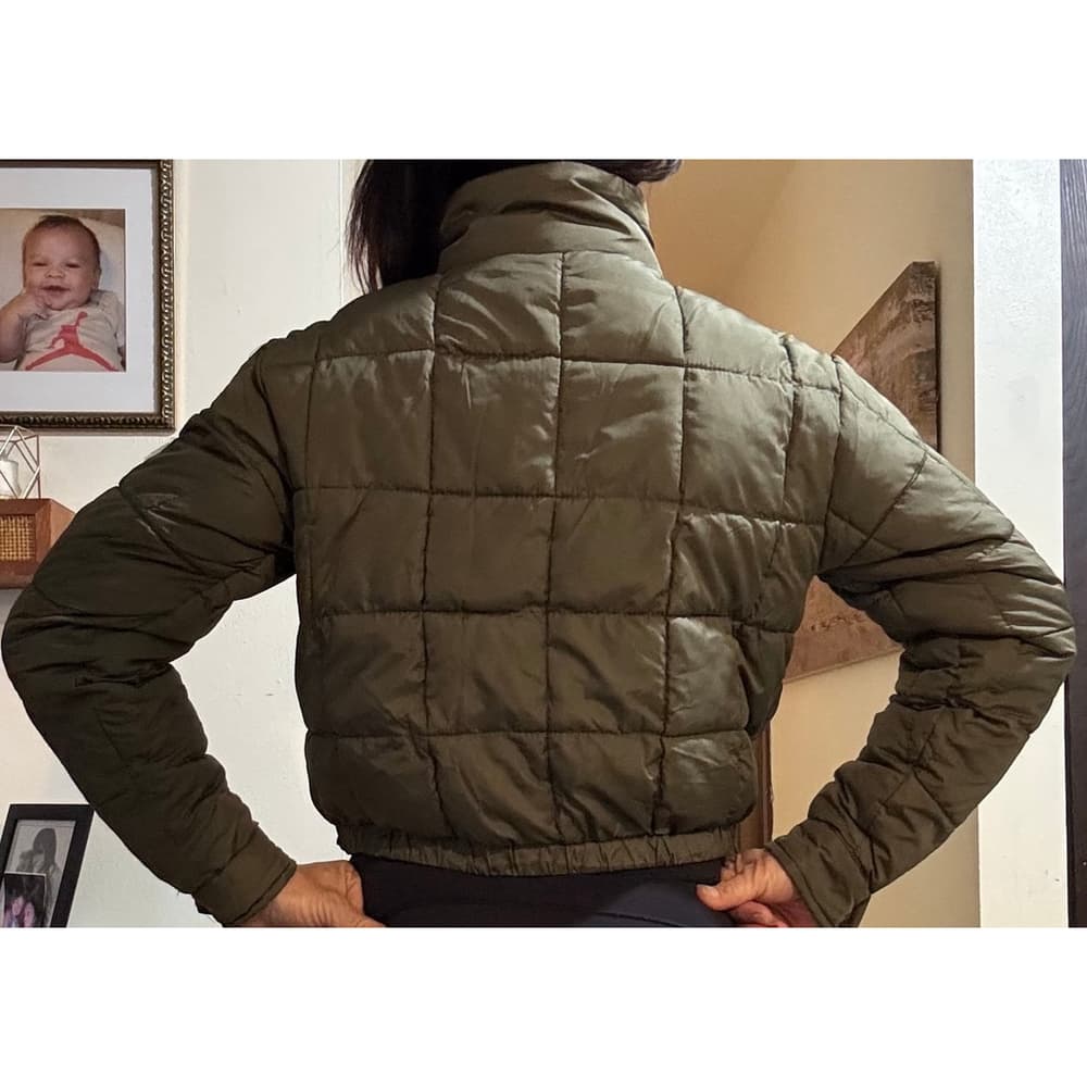 Aeropostale green puffer jacket