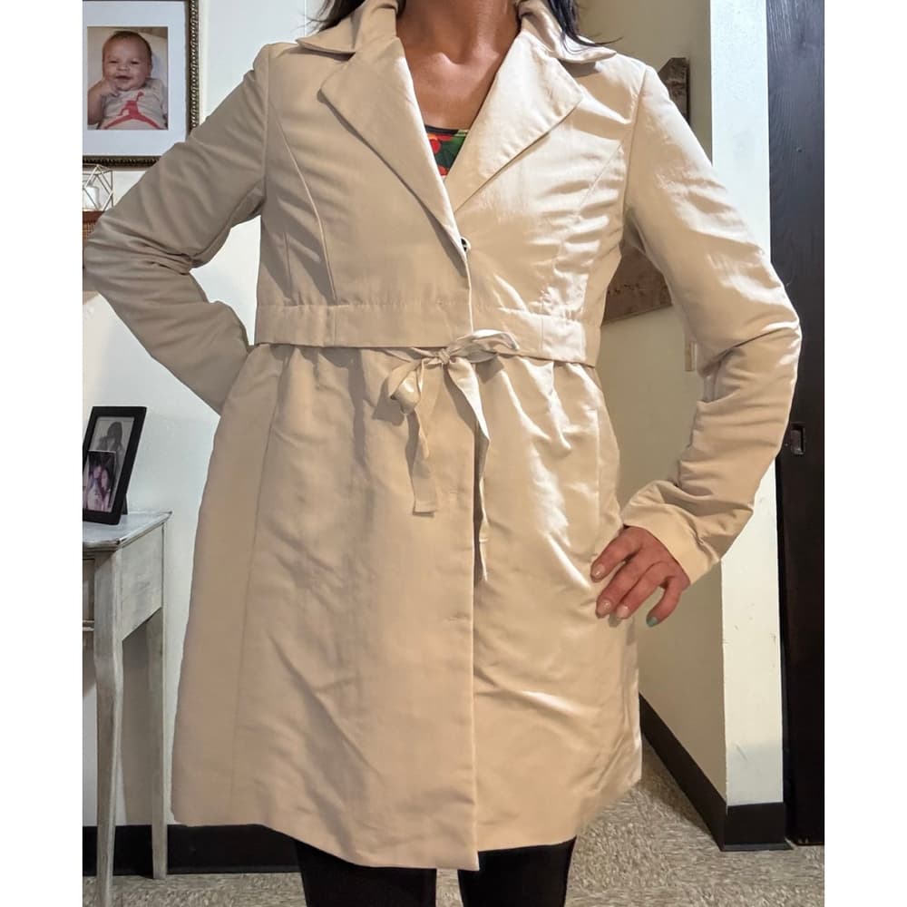Petite LOFT Satin Trench Coat