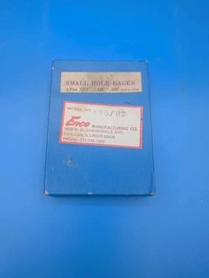 Enco No. 615-6250? Small Hole Gages 4 Piece Set w/ Pouch .125 - .500, A,B,C,D.