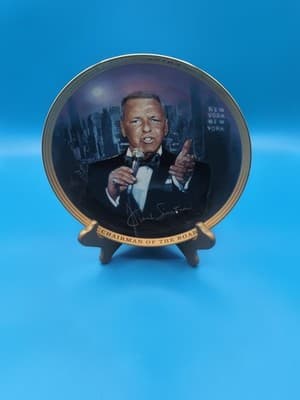 Franklin Mint Frank Sinatra Plate VTG Heirloom Sings New York LTD Edn Porcelain