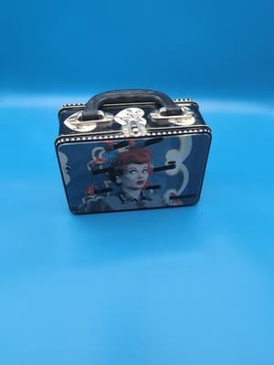 I Love Lucy Tin Metal Tote Lunchbox LTD ED Collectible Vandor 7”x 5” x 3” Vandor