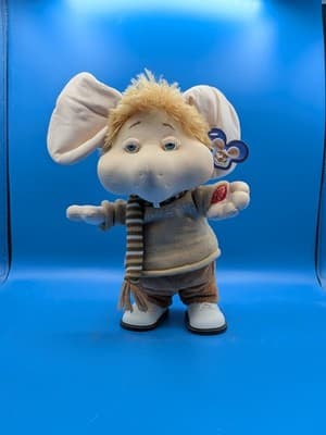 Vintage Singing & Dancing 10” Topo Gigio Italian Kids Show Toy w Original Tags