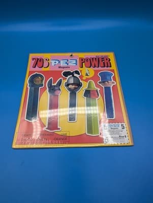PEZ MAGNET SET '70'S POWER NEW FACTORY SEALED BRAND NEW