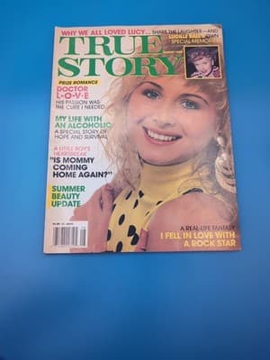 TRUE STORY Magazine, AUGUST 1989, LUCILLE BALL'S OWN SPECIAL MEMORIES, ROCK STAR
