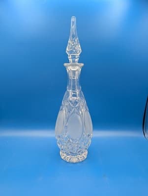 Vintage 775 by Princess House Cut Crystal Glass Decanter and Stopper German B9