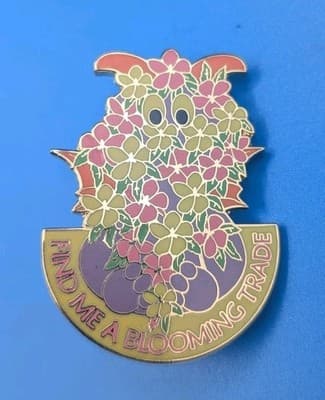 RARE Disney Cast Member Figment Find Me A Blooming Trade Pin LE 300