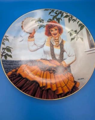 I LOVE LUCY Queen of the Gypsies Hamilton Collection Plate