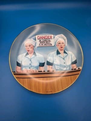 I Love Lucy "Eating The Evidence" Hamilton Collection Plate 1990 Kritz