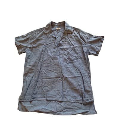 Gap Women’s Chambray Pullover Short Sleeve Casual Top Blue Size 9 EUC