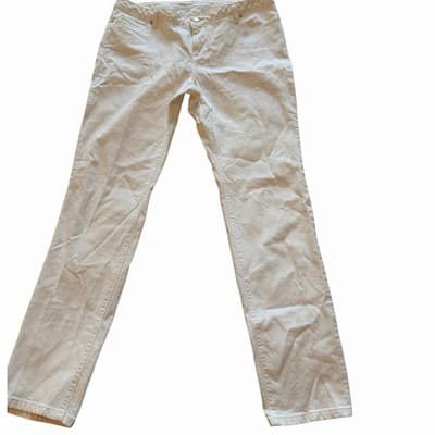 Michael Kors Women’s Mid Rise Stretch Skinny Denim Jeans White Size 10
