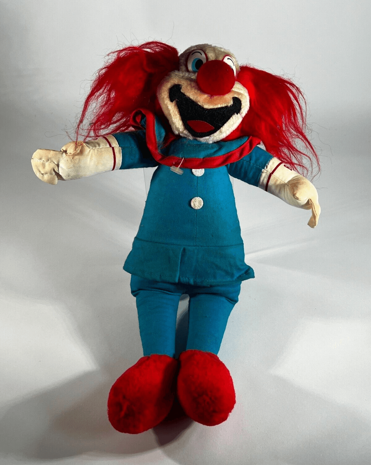 Vintage 1989 BOZO The Clown Stuffed Plush Doll