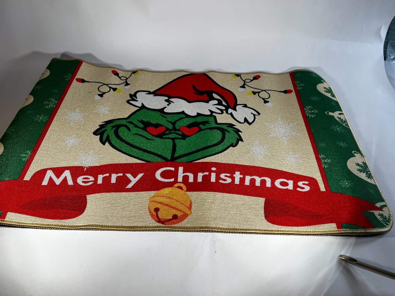 Grinch Christmas Doormat Outdoor Rubber Back 29x17 NEW Holiday Decor