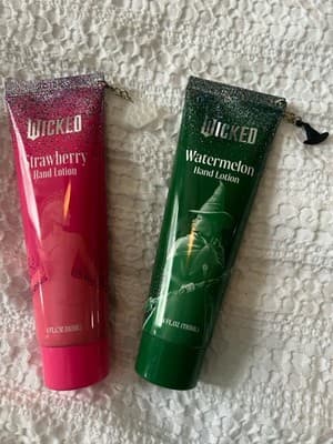NEW Set 2 Wicked The Movie Hand Lotion Glinda Elphaba Charms Beauty Collection