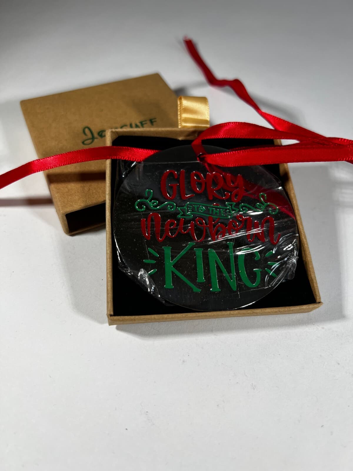 NEW Joycuff Glory To The New Born King Christmas Ornament Gift Box