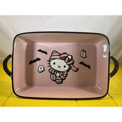 New Hello Kitty Large Halloween Casserole Baking Dish Pink