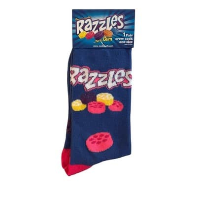 NEW RAZZLES Candy Novelty Socks 1 Pair